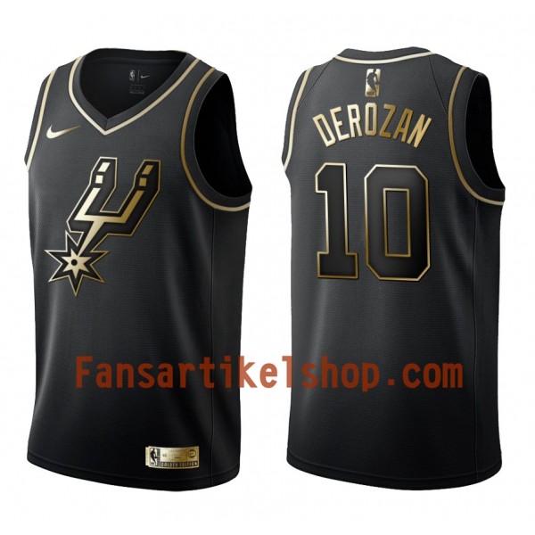 NBA San Antonio Spurs Trikot DeMar DeRozan 10 Nike Schwarz Golden Edition Swingman - Herren NBA San Antonio Spurs Trikot DeMar DeRozan 10 Nike Schwarz Golden Edition Swingman - Herren